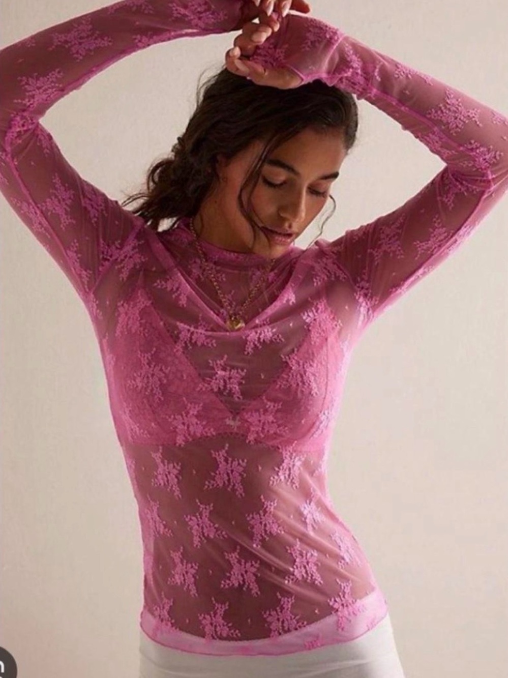 Free People Lady luxe in pink size s NWT